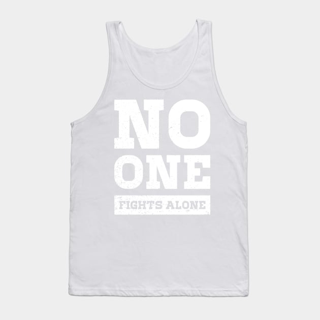 No One Fights Alone Epilepsy Awareness for Boys Men Girls Women Kids Tank Top by Azizshirts